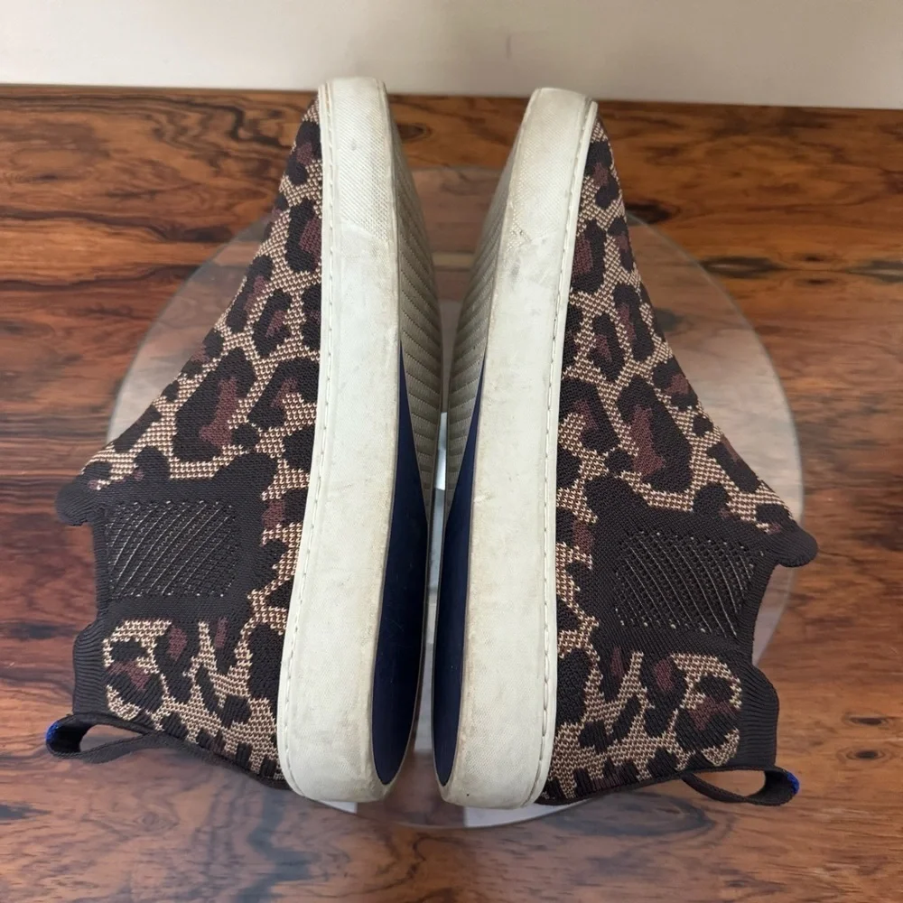 Rothy’s Wildcat Cheetah Print Chelsea Sneaker